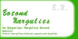 botond margulies business card